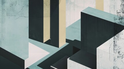 Minimalist Architectural Essence: Abstract Forms and Structures