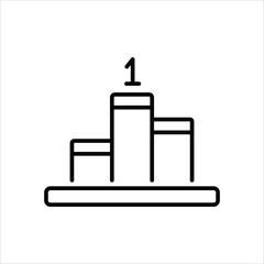 Podium vector icon