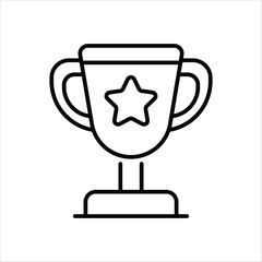 Trophy vector icon