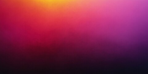 Fototapeta premium Multicolor Gradient Vaporwave Background - Smooth Gradient Fog Mist Over Dark Solid Colors of Red, Yellow, Purple 