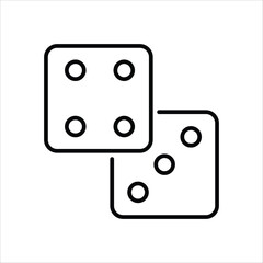 Dices vector icon