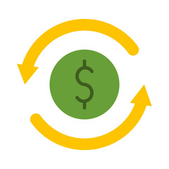 Return Of Investment Flat Icon