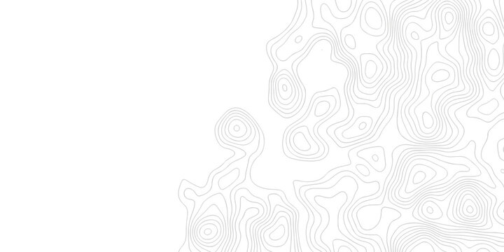 Black and white lines seamless Topographic map patterns, topography line map. Vintage outdoors style. The stylized height of the topographic map contour in lines and contours isolated on transparent.