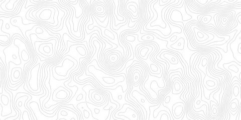 Black and white lines seamless Topographic map patterns, topography line map. Vintage outdoors style. The stylized height of the topographic map contour in lines and contours isolated on transparent. © armans