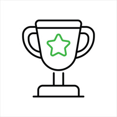 Trophy vector icon