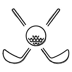 golf brush strokes on a white background. Vector illustration.