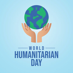 vector graphic of World Humanitarian Day ideal for World Humanitarian Day celebration.