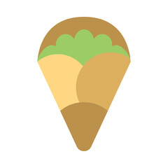Crepe Flat Icon