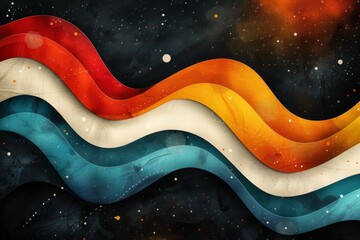 abstract background in colors and patterns for Keti Koti