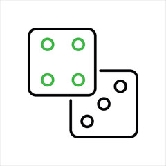 Dices vector icon