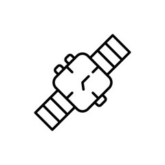 Fathers watch outline icons, minimalist vector illustration ,simple transparent graphic element .Isolated on white background