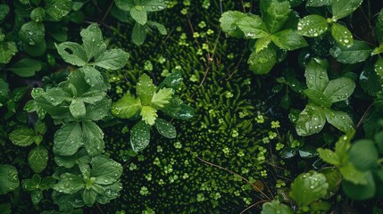 Earth covered in lush green foliage, symbolizing environmental consciousness and sustainability