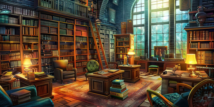 Penitentiary Puzzle: Murder in a Prison Library - In the quiet of a prison library, a librarian is found dead, and a detective must investigate among the books