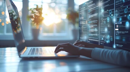A browser extension that enhances the user experience by adding new features and functionalities, in the style of digital innovation. Generative AI.