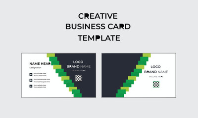 Classic modern business card design.