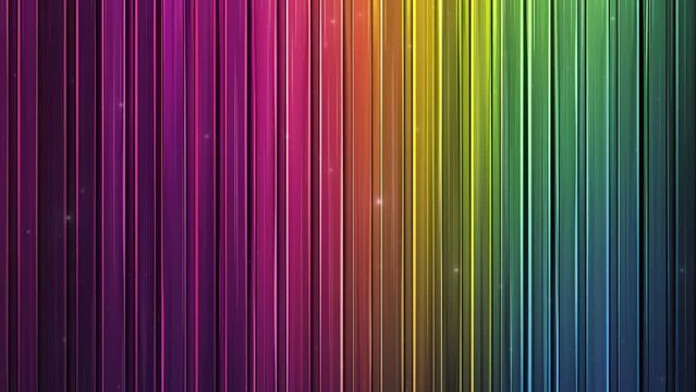 Pinstripe pattern with rainbow of colors. sleek and vibrant. high resolution. clean background 