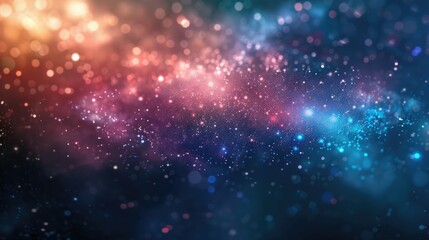 Fototapeta premium Colorful Bokeh Light Effect on Dark Background