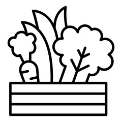 Organic vegetable icon