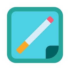 Nicotine Patch Flat Icon