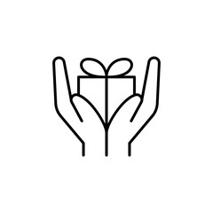 Obraz premium Gift box icon