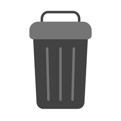 Trash Bin Flat Icon