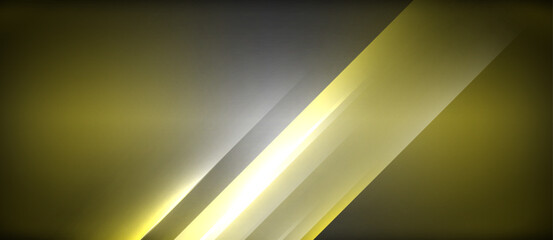 Neon dynamic diagonal light rays background. Techno digital geometric concept design for wallpaper, banner, presentation, background