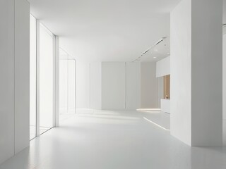 Fototapeta premium empty room white room