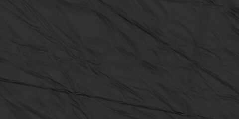 Black paper crumpled texture. Dark black textured crumpled black paper background. crumpled pattern texture.