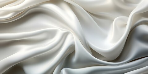 Obraz premium White satin linen fabric with curves and waves for web design. Concept Textures, White Satin, Linen Fabric, Web Design, Curves and Waves