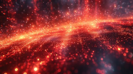 Obraz premium Abstract texture waving particle technology design background