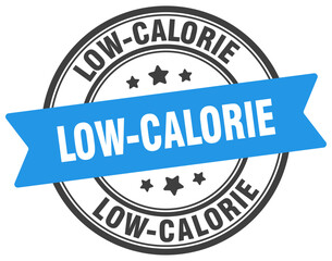 low-calorie stamp. low-calorie label on transparent background. round sign