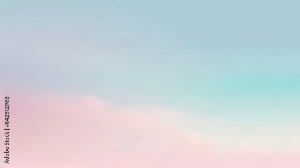 Aufkleber a soft pastel gradient background transitioning smoothly from light pink to baby blue, perfect for a