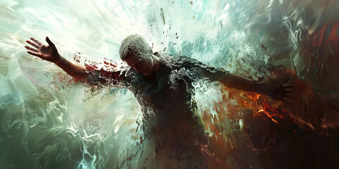 Fototapeta premium Breaking Belief: The Collapse of Religious Ideals - Stories of individuals who have experienced a crisis of faith, leading to the abandonment