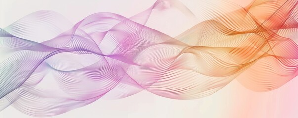 Abstract DNA sequencing spiral design in pastel tones for scientific and artistic backgrounds