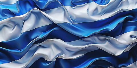 The Blue and White: The Flag of Uruguay as a Symbol of Liberty and Independence - Picture the flag of Uruguay with its blue and white stripes, symbolizing the country's aspirations for liberty