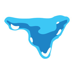 A sprite sheet, a water trap, a splash for a game or a cartoon