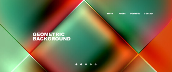 Round squares, circles with fluid gradients. Vector Illustration For Wallpaper, Banner, Background, Card, Book Illustration, landing page