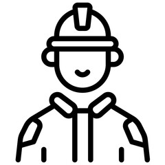 Builder Icon. Construction worker icon