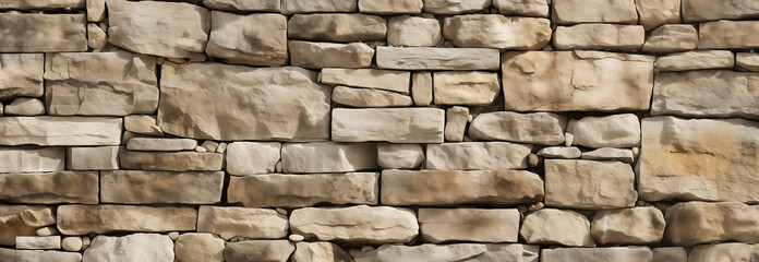 Obraz premium A close-up of a rough stone wall, ideal for using as a background in graphic and web design projects
