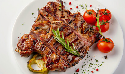Nutritious Grilled Meat and Vegetables