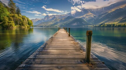Low Wood jetty near Queenstown