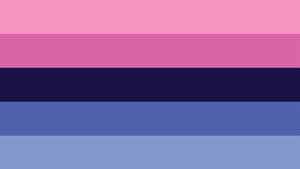 Obraz premium Omnisexual Pride Flag. Pride Flag. LGBTQ+ colored flag. Pattern. Pride Parade. Multicolored LGBT+ linear flag.