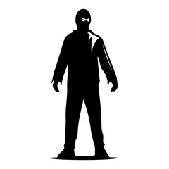 Sinister Halloween Horror Silhouette