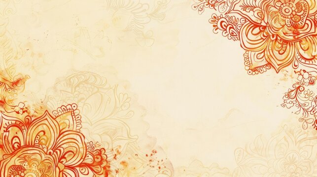 henna patterns, eid al - adha background with a place for text