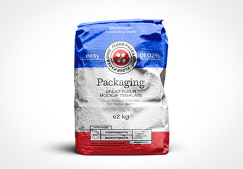 Flour Bag Packaging Mockup