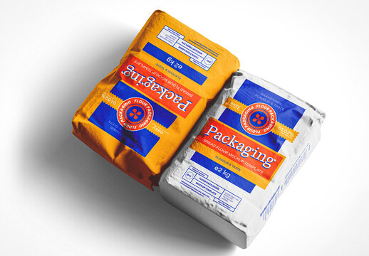 Paper Flour Bag Mockup