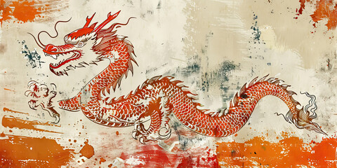 Obraz premium The Dragon: The Bhutanese Flag as a Symbol of Bhutan's Buddhist Heritage - Visualize the Bhutanese flag with its dragon, symbolizing Bhutan's Buddhist heritage and the protection of its people