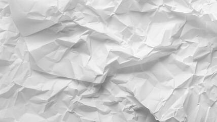 Obraz premium Crumpled white paper texture
