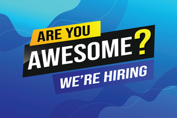 Are you awesome word concept vector illustration  and 3d style, landing page, template, ui, web, mobile app, poster, banner, flyer, background, gift card, coupon, label, wallpaper

