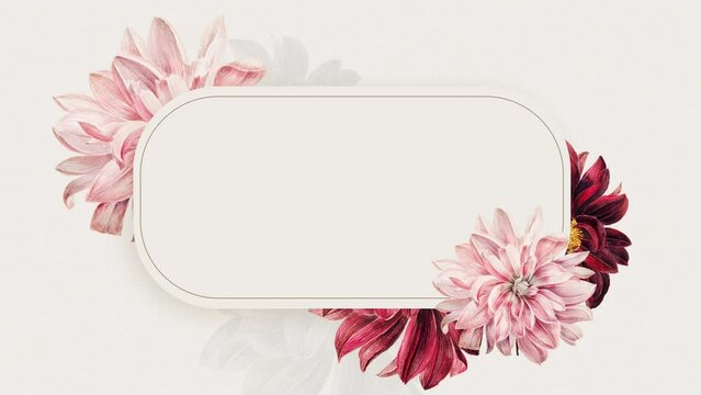 Red and Pink Vintage Floral Background, Elegant Luxury Invitation Wedding Background